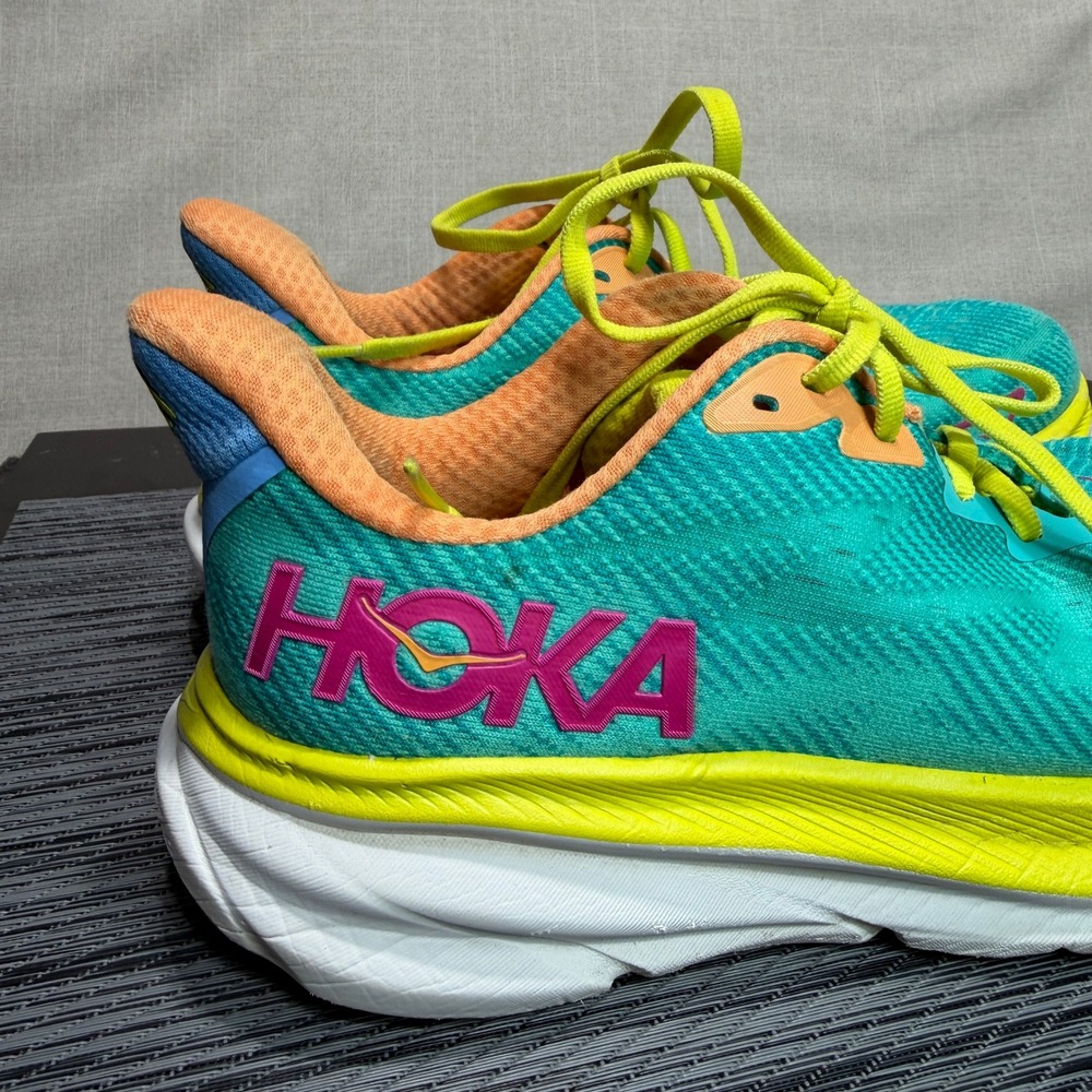 Hoka One Clifton 9 Running Shoes - Womens 8 - Cerise Primrose 1127896 CEPR - Picture 8 of 15